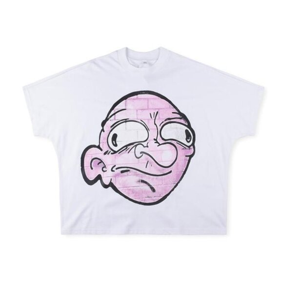 Billionaire Studios Quirky Pink Brick Face T Shirt